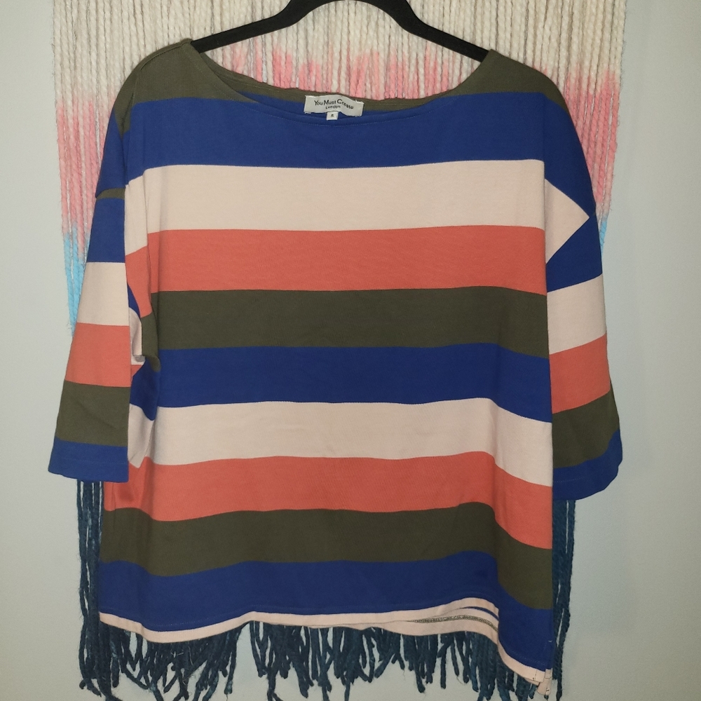 Anthropologie You Must Create YMC boxy striped top
